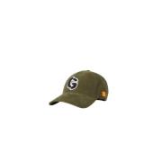 Khaki Katoenen Baseballpet Gertrude , Green , Heren