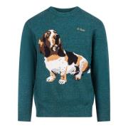 Groene Sweater Collectie Saint Barth , Green , Heren