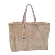 Pre-owned Nylon handbags Bottega Veneta Vintage , Beige , Dames