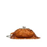 Iconische Pasticcino Leren Tas met Franjes Max Mara Weekend , Brown , ...