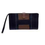 Pre-owned Leather clutches Bottega Veneta Vintage , Black , Dames