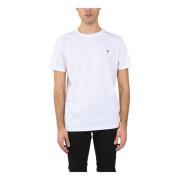 Jersey T-shirt met metalen D Dondup , White , Heren