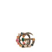 Pre-owned Metal rings Gucci Vintage , Yellow , Dames