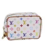 Pre-owned Canvas pouches Louis Vuitton Vintage , White , Dames