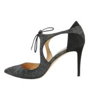 Pre-owned Suede heels Jimmy Choo Pre-owned , Black , Dames