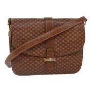 Pre-owned Canvas shoulder-bags Celine Vintage , Brown , Dames