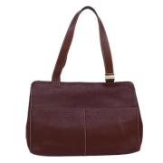 Pre-owned Leather shoulder-bags Burberry Vintage , Brown , Dames