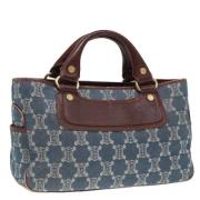 Pre-owned Canvas handbags Celine Vintage , Blue , Dames