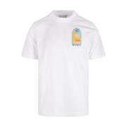 Coloré Arch Print T-shirt Wit Casablanca , White , Heren