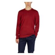 Wollen Gebreide Trui, Ronde Hals, Bordeaux Calvin Klein Jeans , Red , ...