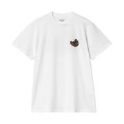 Stretch katoenen T-shirt Carhartt Wip , White , Heren