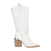 Cowboylaars geborduurd Alma EN Pena , White , Dames