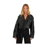 Bikerjack met strass Alma EN Pena , Black , Dames