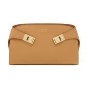 Beige Schoudertas Verhoog Stijl Salvatore Ferragamo , Beige , Dames