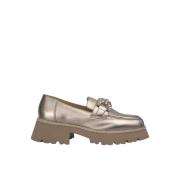 Plateau loafer met strass Alma EN Pena , Gray , Dames