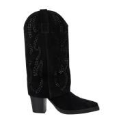 Gaiterlaarzen met glitter Alma EN Pena , Black , Dames