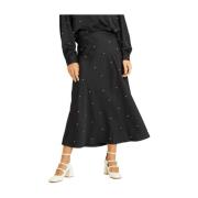 Lange rok met strass Alma EN Pena , Black , Dames