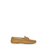 Beige Leren Loafers voor Dames Tod's , Beige , Dames