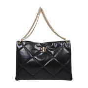 Diamantquilt Hobo-tas in zwart Tory Burch , Black , Dames