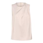 Gedrapeerd Plooi Top Blouse Haze InWear , Pink , Dames