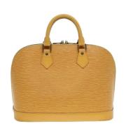 Pre-owned Leather louis-vuitton-bags Louis Vuitton Vintage , Yellow , ...