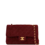 Pre-owned Suede chanel-bags Chanel Vintage , Red , Dames