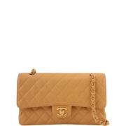 Pre-owned Leather chanel-bags Chanel Vintage , Beige , Dames