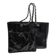 Pre-owned Leather chanel-bags Chanel Vintage , Black , Dames