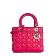 Pre-owned Leather dior-bags Dior Vintage , Pink , Dames