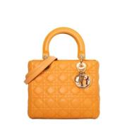 Pre-owned Leather dior-bags Dior Vintage , Orange , Dames