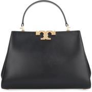 Eleanor Leren Boston Tas Tory Burch , Black , Dames