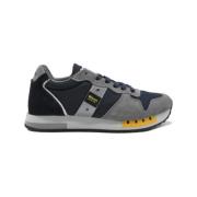 Navy/Grey Sneakers voor Queens Blauer , Multicolor , Heren