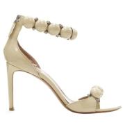 Pre-owned Leather heels Alaïa Pre-owned , Beige , Dames