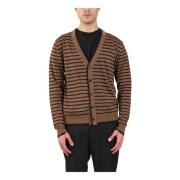 Cardigan van zuivere wol met knoopsluiting Mauro Grifoni , Beige , Her...