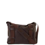 Pre-owned Fabric shoulder-bags Hermès Vintage , Brown , Dames