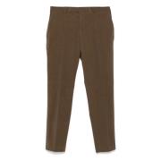 Slim Fit Corduroy Broek met Zakken Hugo Boss , Green , Heren