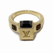 Pre-owned Metal rings Louis Vuitton Vintage , Yellow , Dames