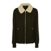 Groene Jassen - Blouson NEW BEN A.p.c. , Green , Heren