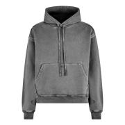 Grijze hoodie met decoratieve details A-Cold-Wall , Gray , Heren