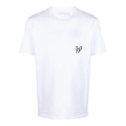 Witte Thunderbolt Jersey T-shirt Neil Barrett , White , Heren