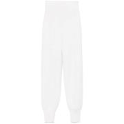 Witte Wollen Gebreide Broek Chloé , White , Dames