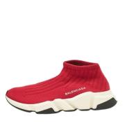 Pre-owned Fabric sneakers Balenciaga Vintage , Red , Dames