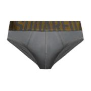 Katoenen slip met logo Dsquared2 , Gray , Heren