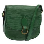 Pre-owned Leather louis-vuitton-bags Louis Vuitton Vintage , Green , D...