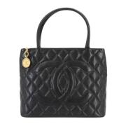 Pre-owned Leather chanel-bags Chanel Vintage , Black , Dames