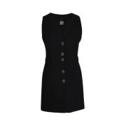 Pre-owned Wool dresses Chanel Vintage , Black , Dames