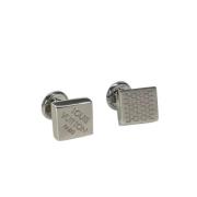 Pre-owned Metal earrings Louis Vuitton Vintage , Gray , Heren