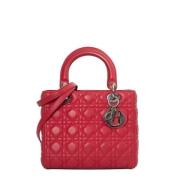 Pre-owned Leather dior-bags Dior Vintage , Pink , Dames