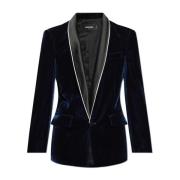 Fluwelen blazer Dsquared2 , Blue , Heren