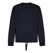 Blauwe Sweatshirt Aw24 Casual Stijl Ermenegildo Zegna , Blue , Heren